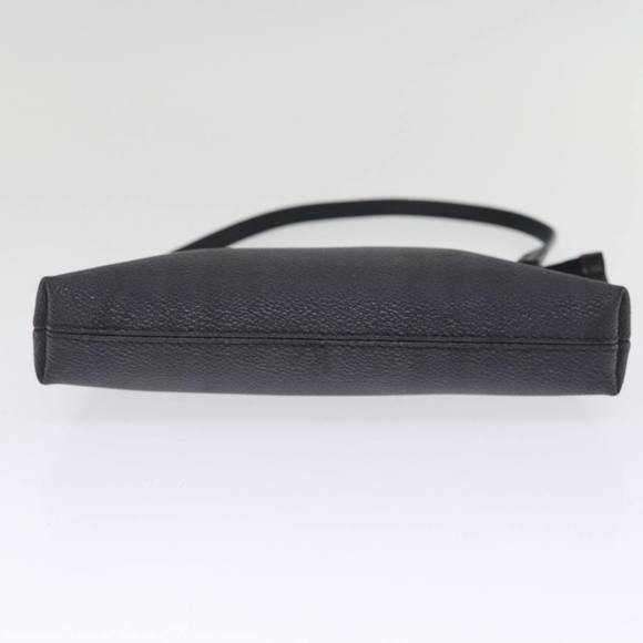 BURBERRY Nova Check Pouch PVC Leather Gray Auth bs14711 - Picture 5 of 16